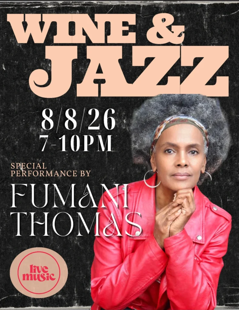 Fumani Thomas Headshot for flyer wine and jazz august 8th 2026 at 7pm